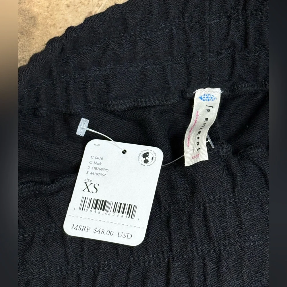 💫FP Movement by Free People Sunny Skinny Black Sweatpants, NWT, XS - Picture 9 of 12